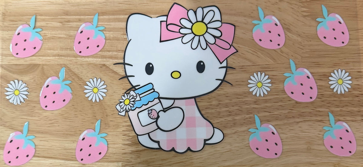 Strawberry Jam Hello Kitty UVDTF Wrap