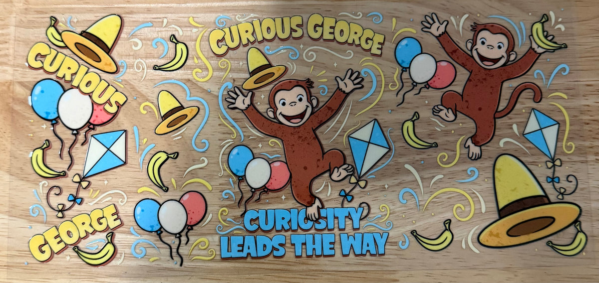 Curious George UVDTF Wrap