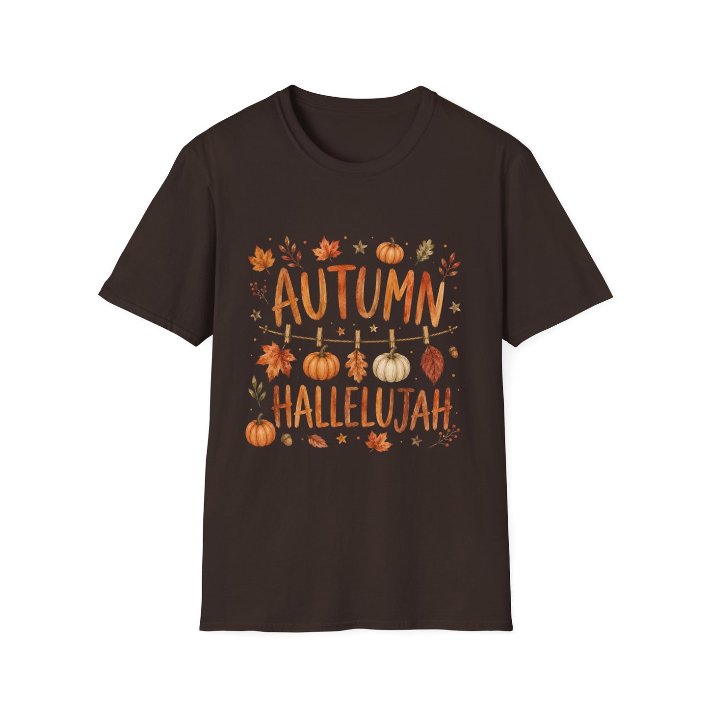 Autumn Hallelujah T-Shirt | Fall Pumpkin Leaves Thanksgiving