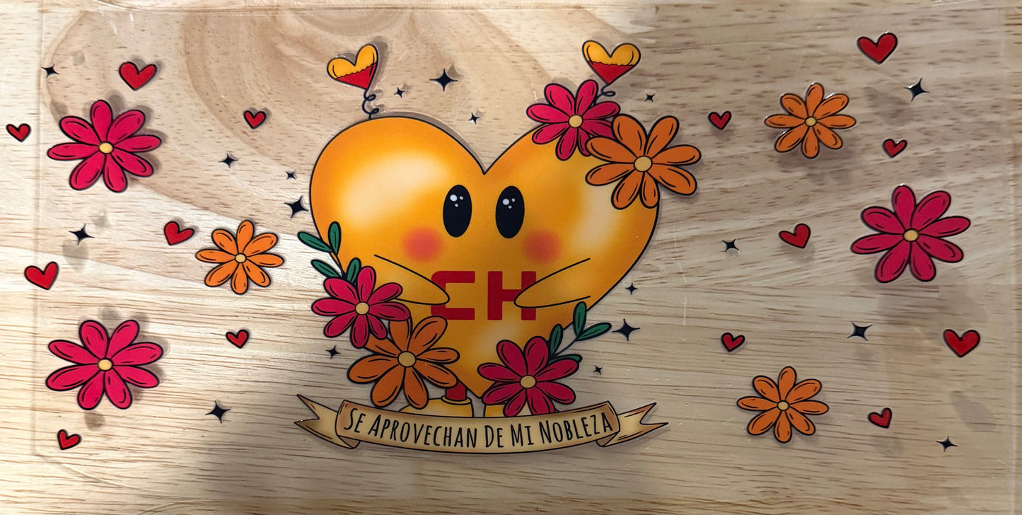 Spanish Quote UVDTF Wrap – “Se Aprovechan De Mi Nobleza” UV DTF Decal | Cup & Tumbler Wrap