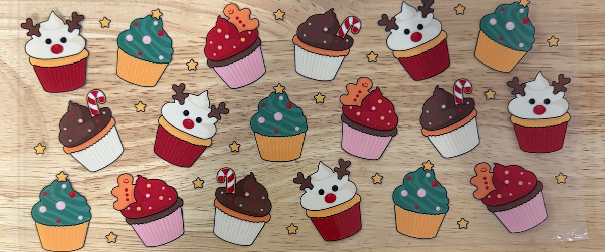 Christmas Cupcakes UVDTF Wrap