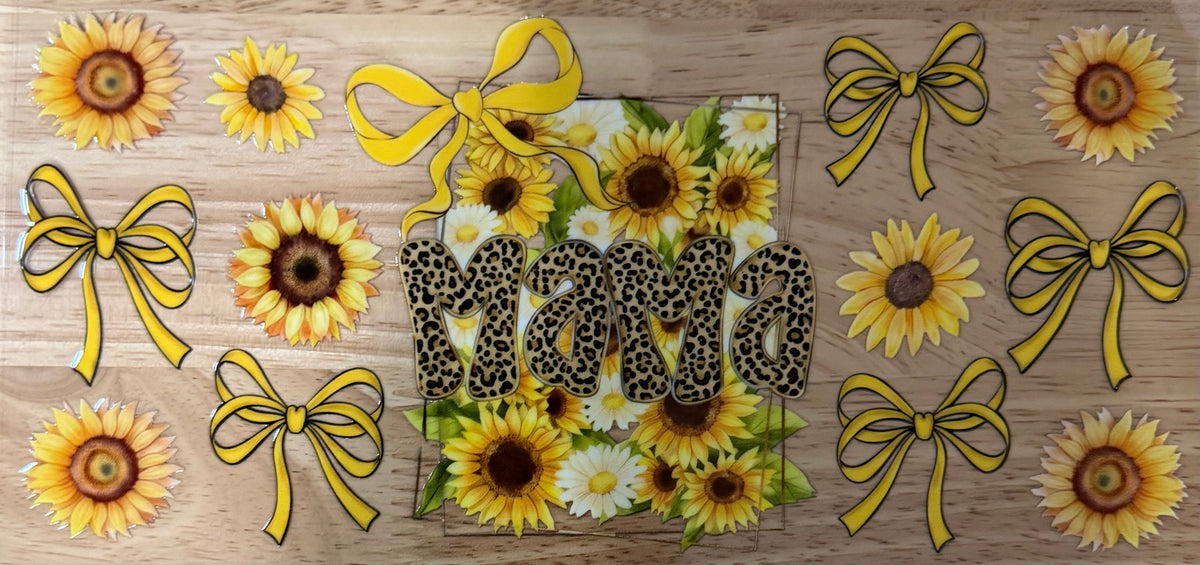 Sunflower Mama UVDTF Wrap