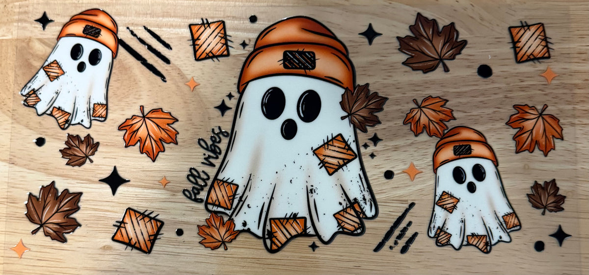 Fall Vibes Ghostie UVDTF Wrap