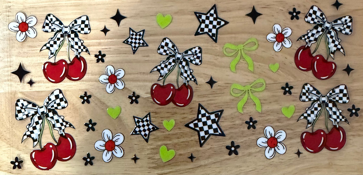 Retro Cherry UVDTF Wrap