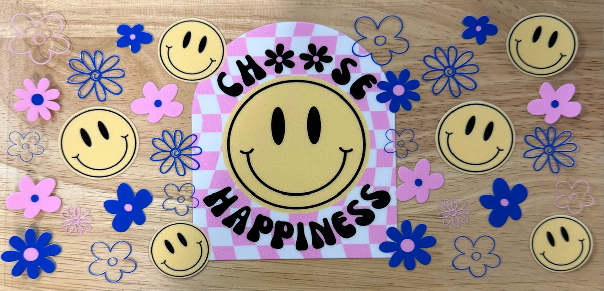 Choose Happiness UVDTF Wrap
