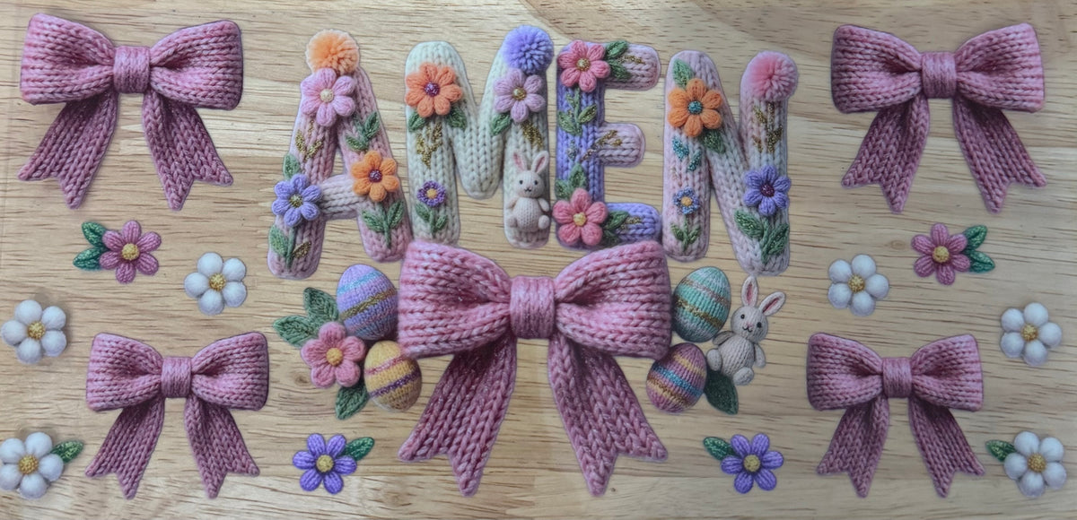 Crochet Amen UVDTF Wrap