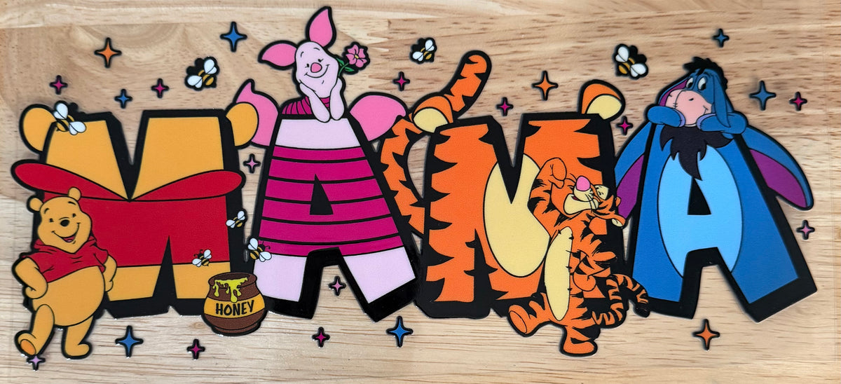 Pooh Bear Mama UVDTF Wrap