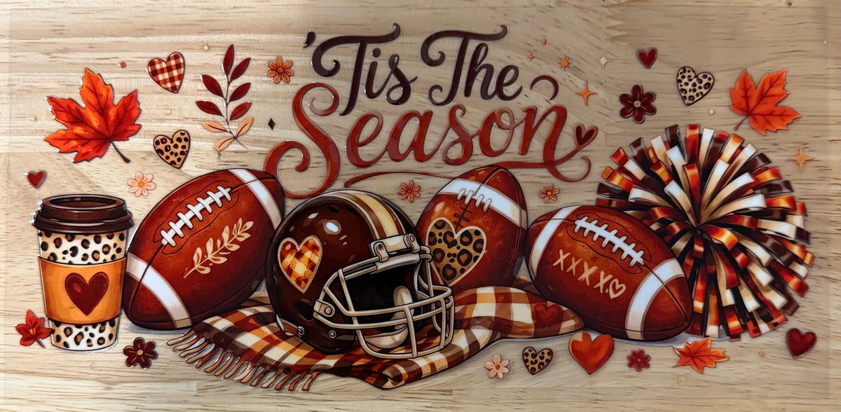 Tis The Season Football UVDTF Wrap