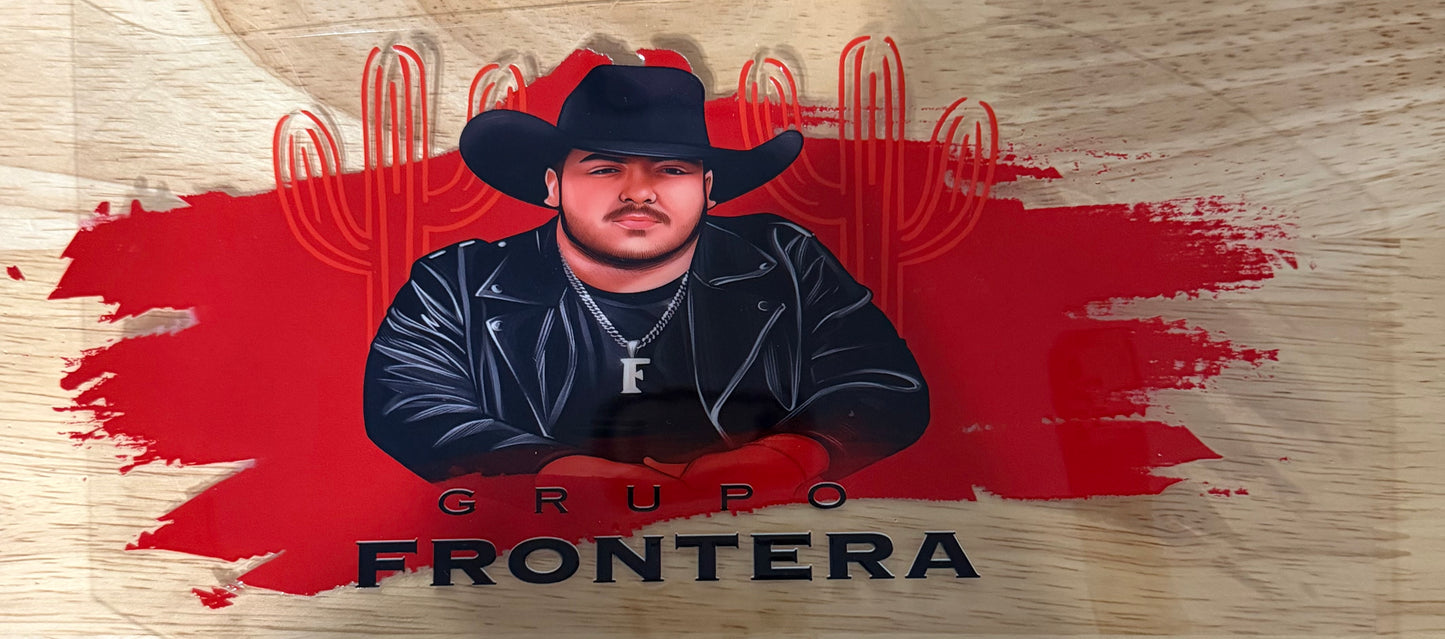 Grupo Frontera Inspired UVDTF Wrap – Regional Mexican Music UV DTF Decal | Tumbler & Cup Wrap