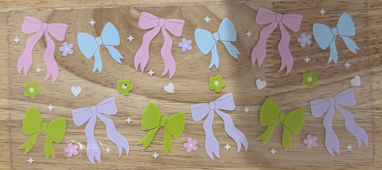 Pastel Bows UVDTF Wrap