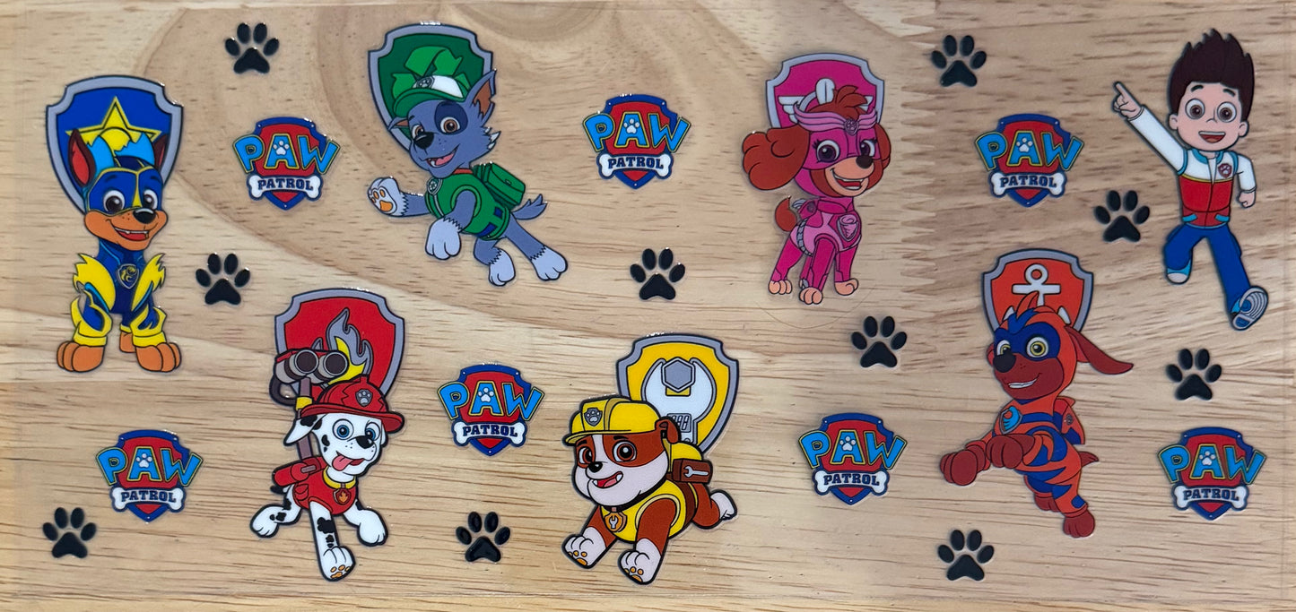 Paw Patrol UVDTF Wrap
