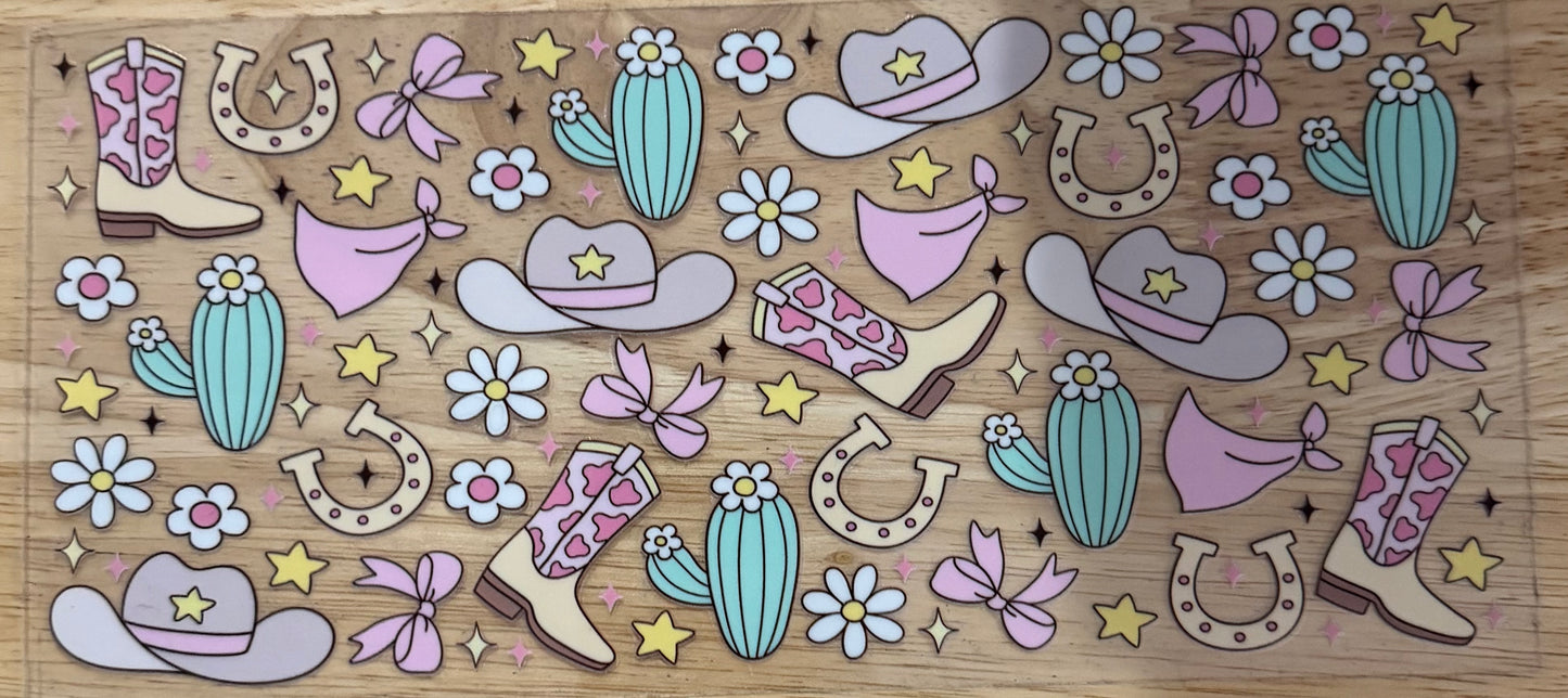 Cactus Cowboy UVDTF Wrap