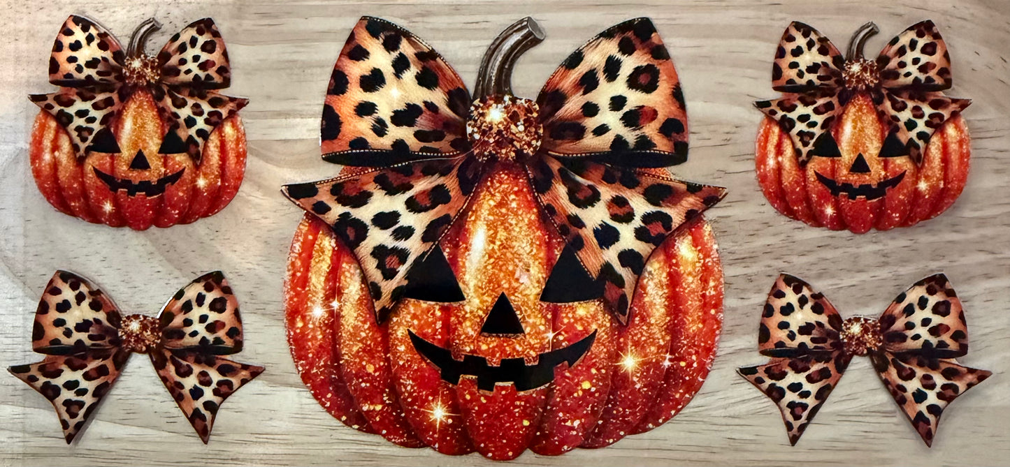 Glitter Pumpkin UVDTF Wrap
