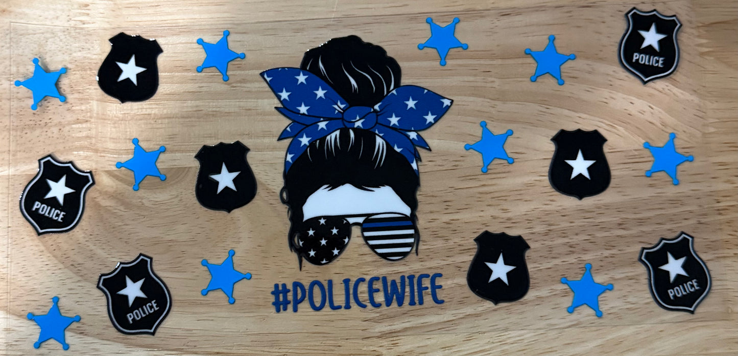 Police Wife UVDTF Wrap