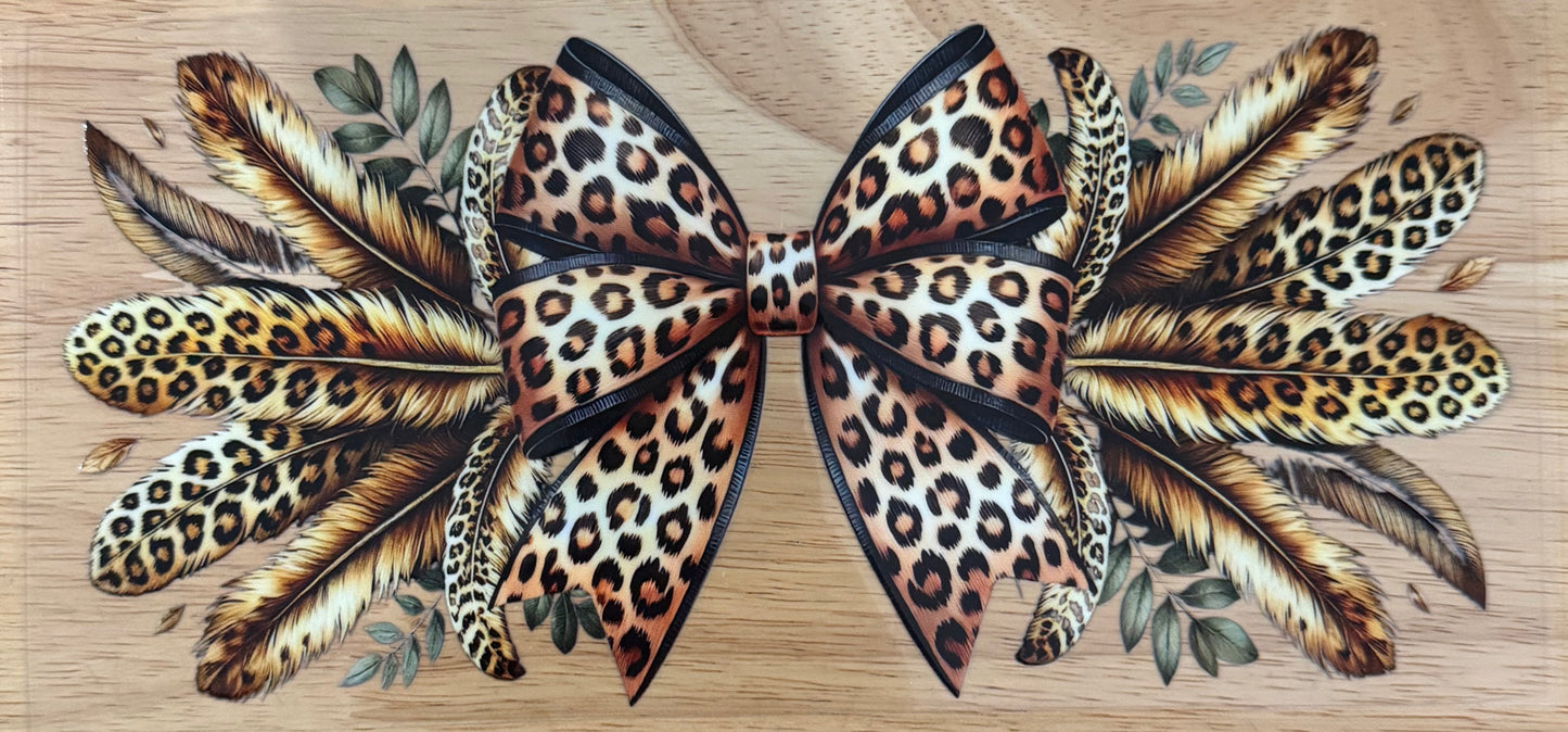 Leopard Bow UVDTF Wrap