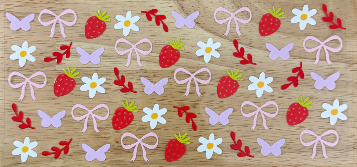 Butterflies & Bows UVDTF Wrap