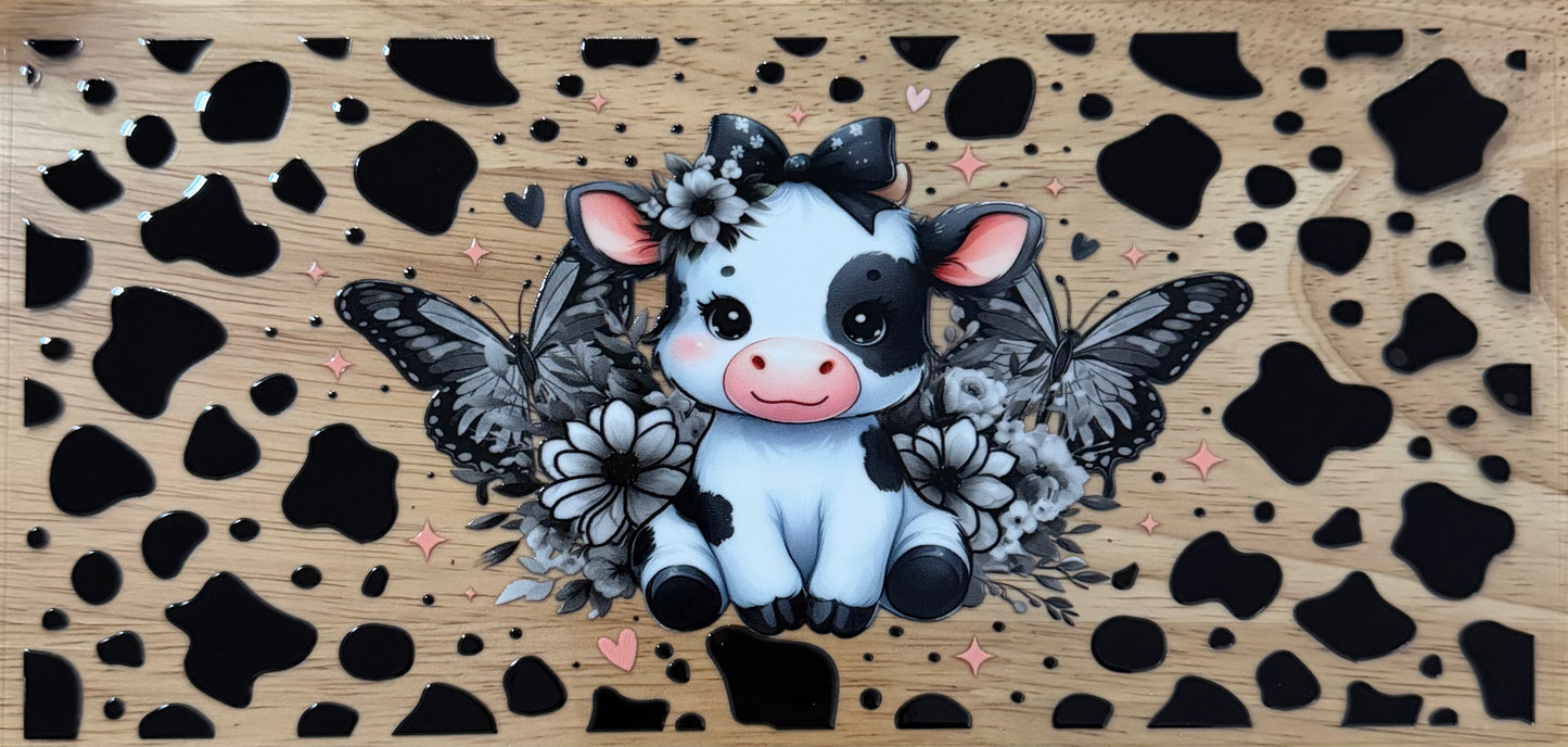 Butterfly Cow UVDTF Wrap