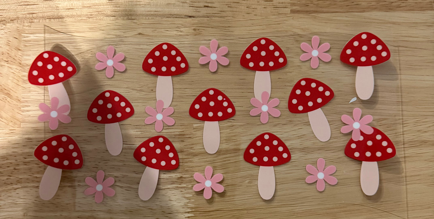 Mushroom Daisy UVDTF Wrap