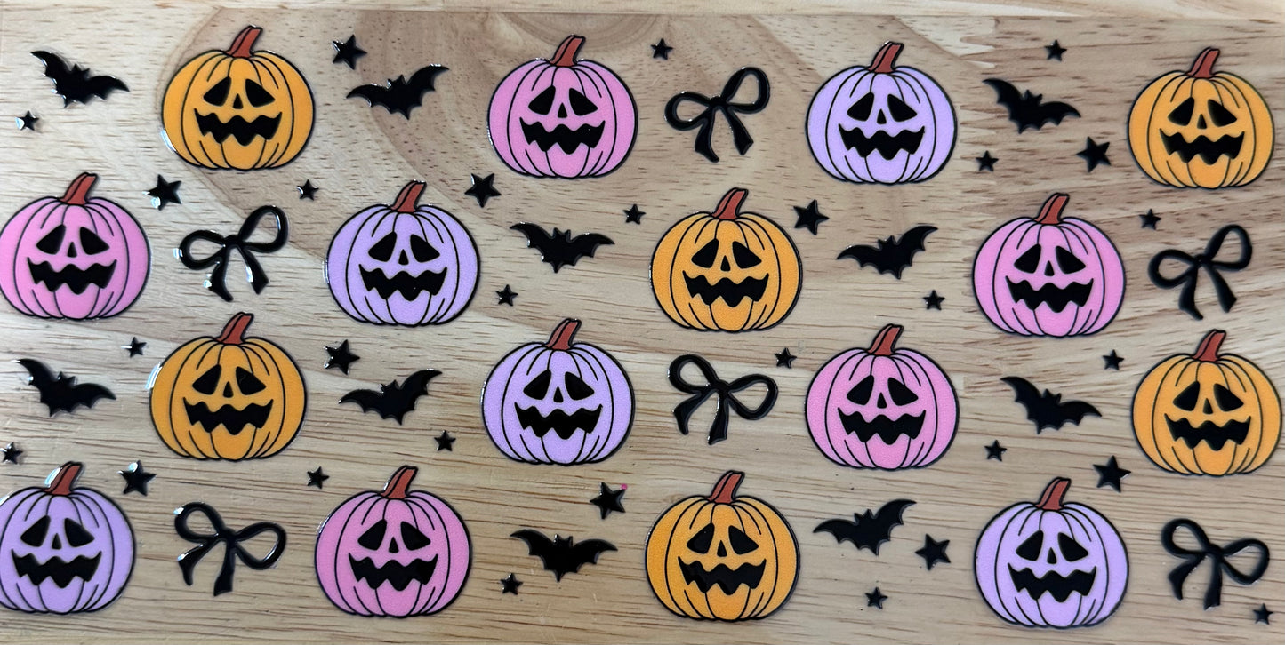 Pumpkins & Bats UVDTF Wrap