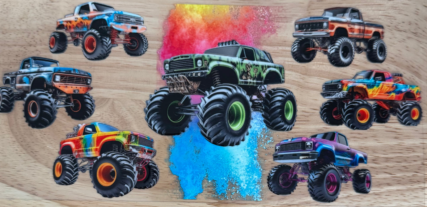 Monster Trucks UVDTF Wrap