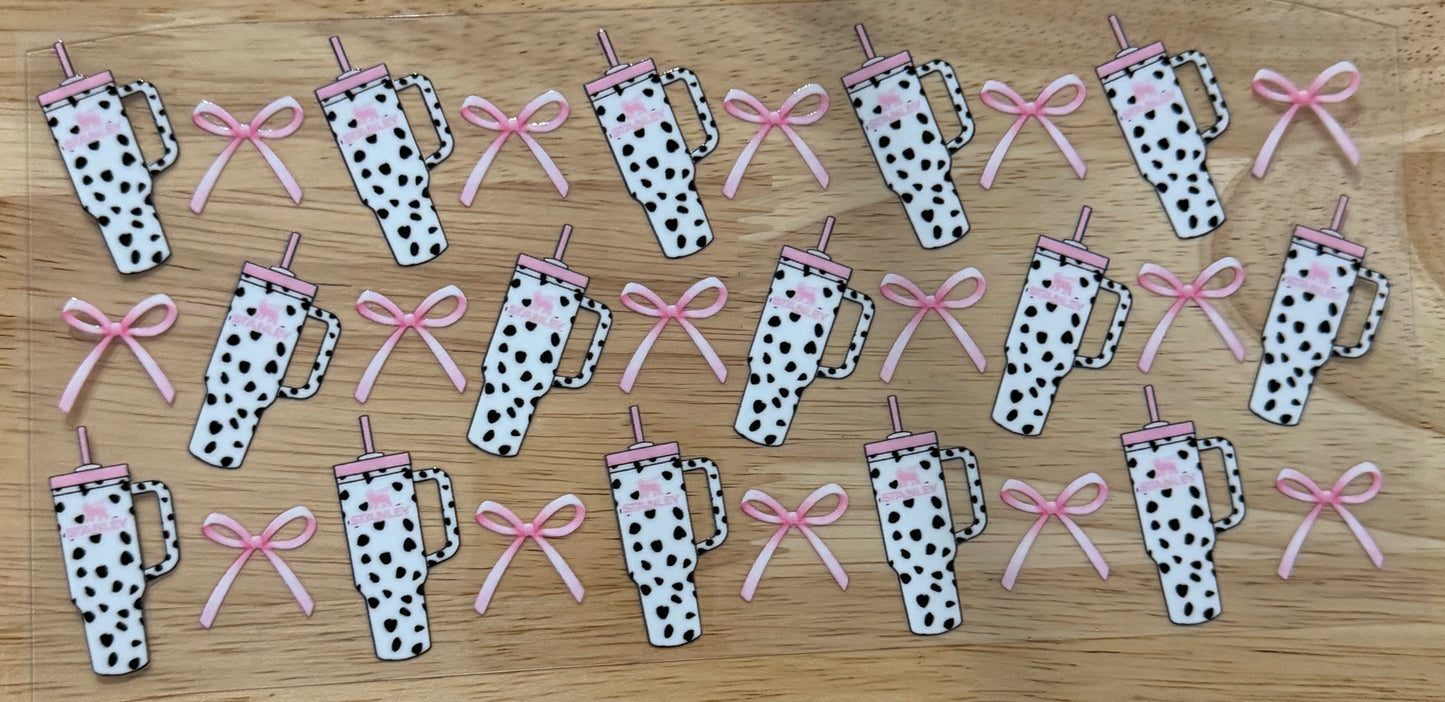 Cow Print Tumbler UVDTF Wrap