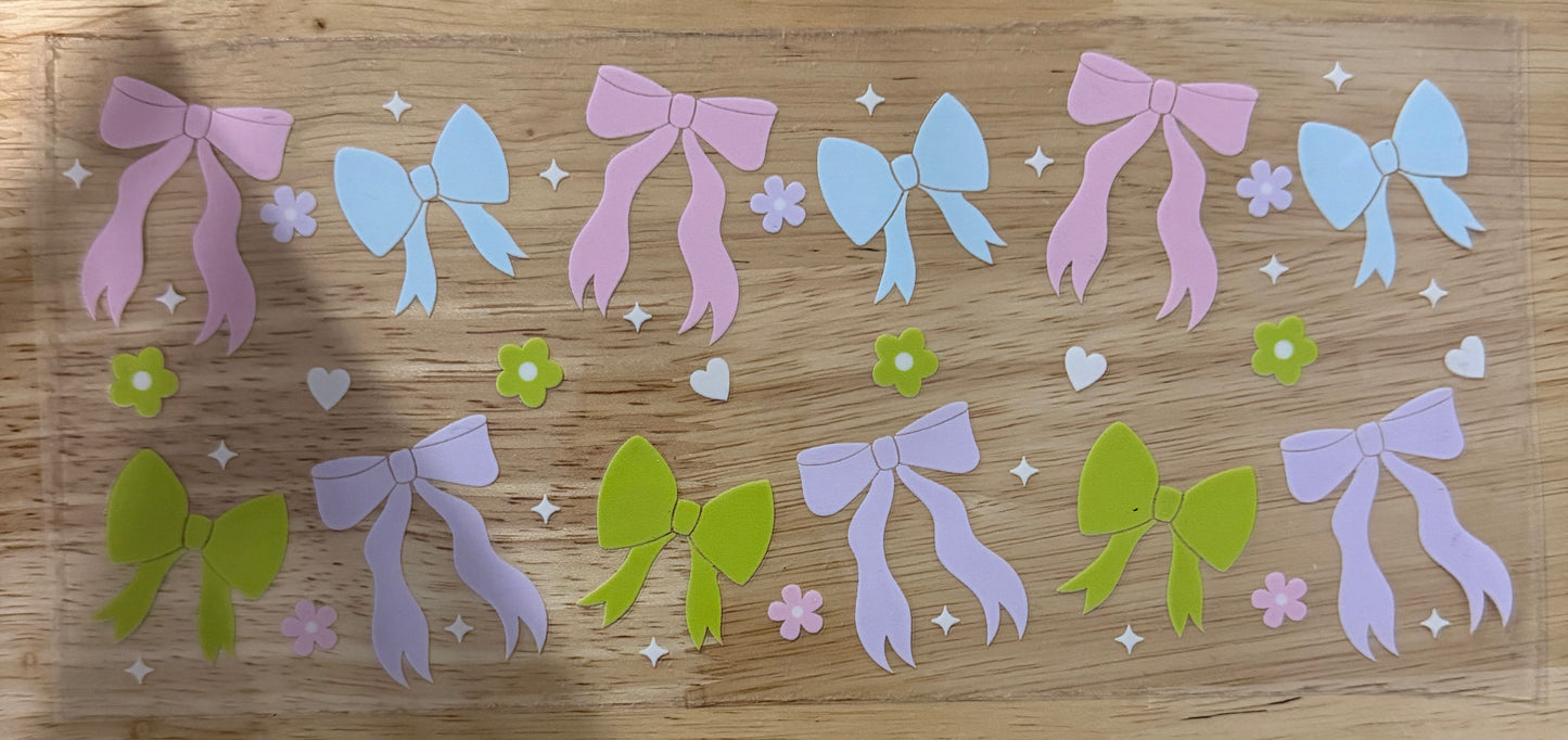 Pastel Bows UVDTF Wrap