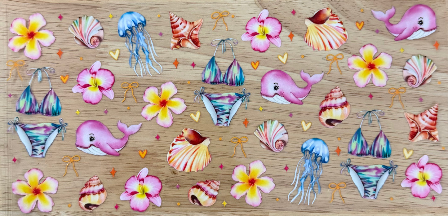 Beach Party UVDTF Wrap