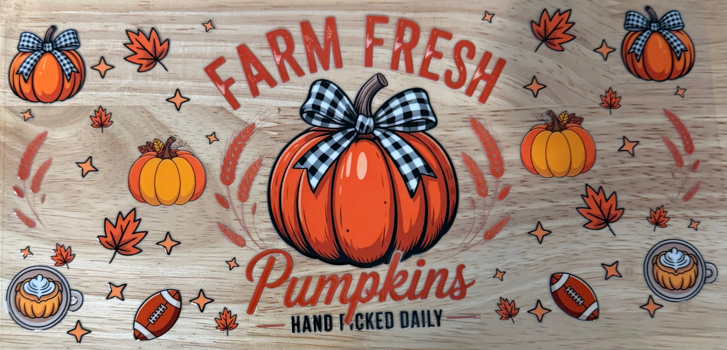 Farm Fresh Pumpkins UVDTF Wrap