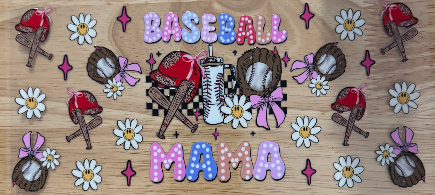 Baseball Mama UVDTF Wrap