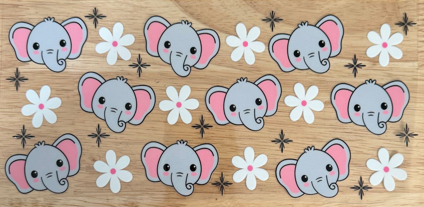 Cutie Elephant UVDTF Wrap