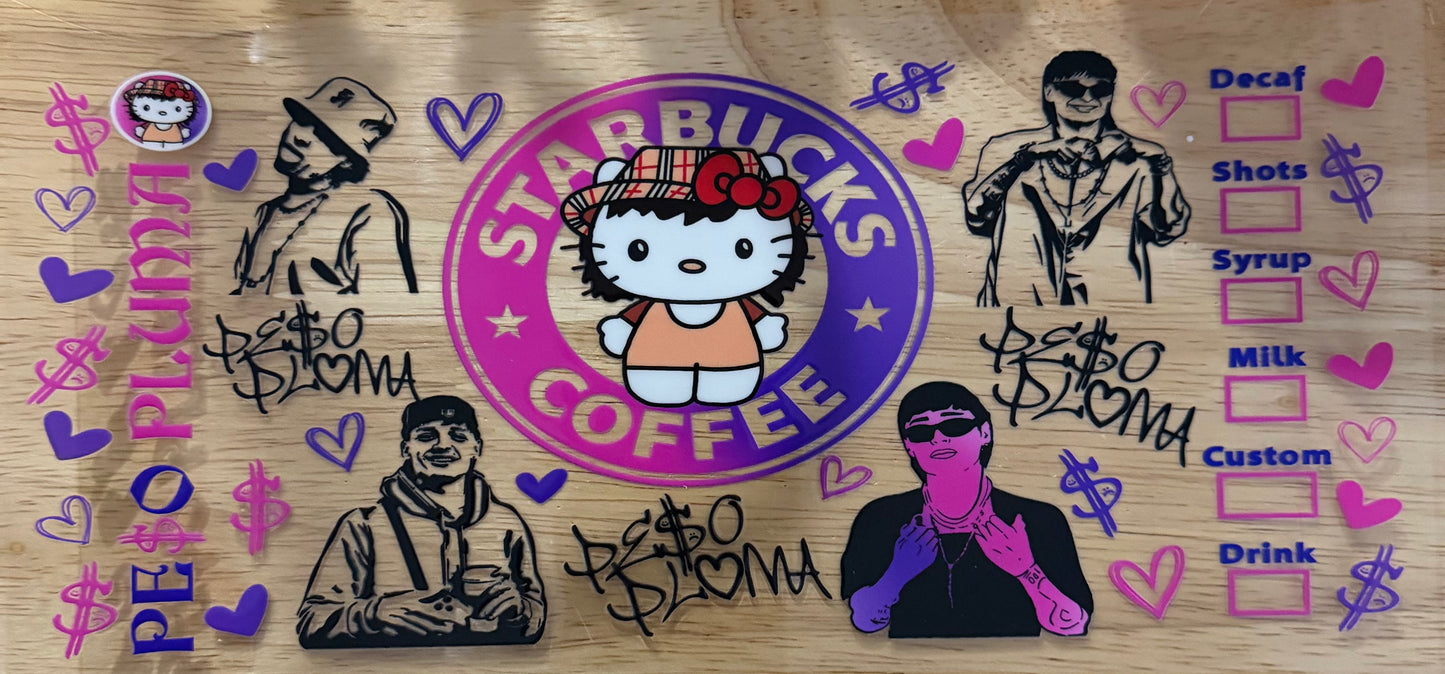 Peso Pluma Starbies UVDTF Wrap