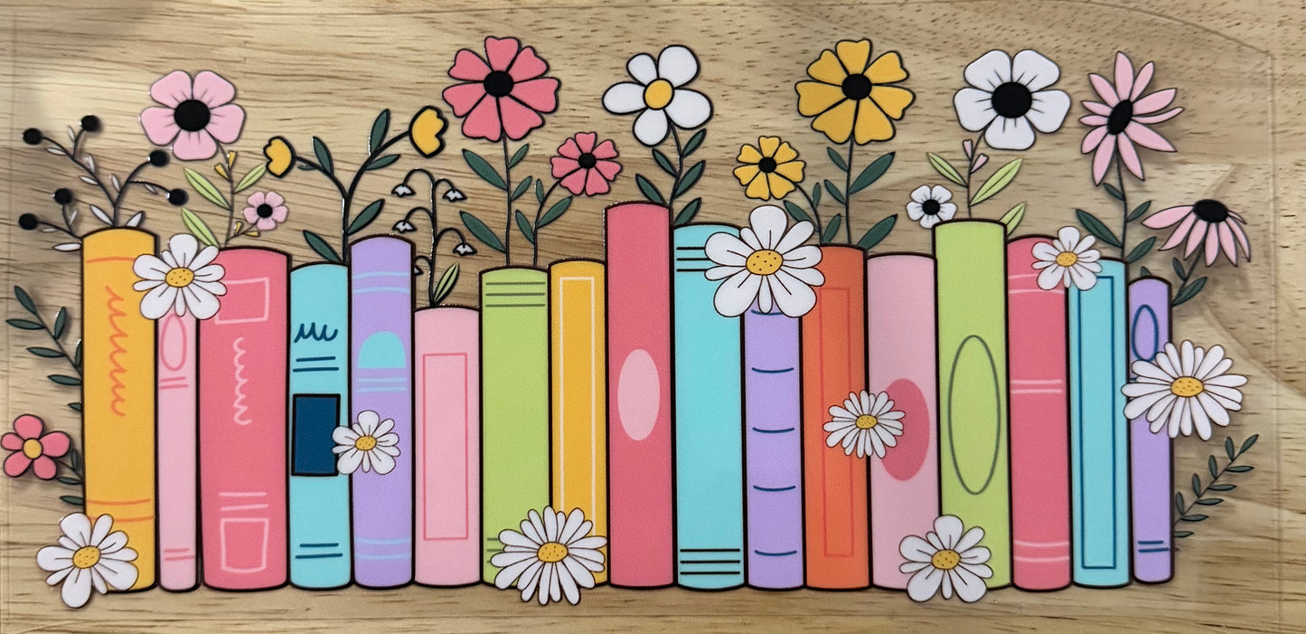 Floral Books UVDTF Wrap