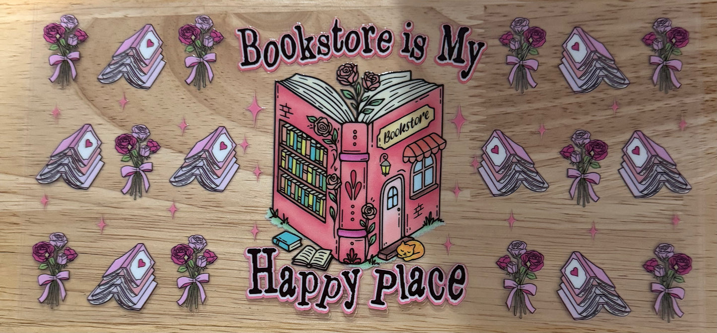 Bookstore is my Happy Place UVDTF Wrap