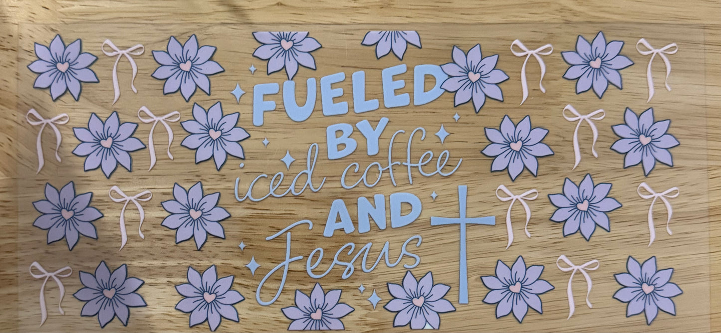 Fueled by Coffee and Jesus UVDTF Wrap