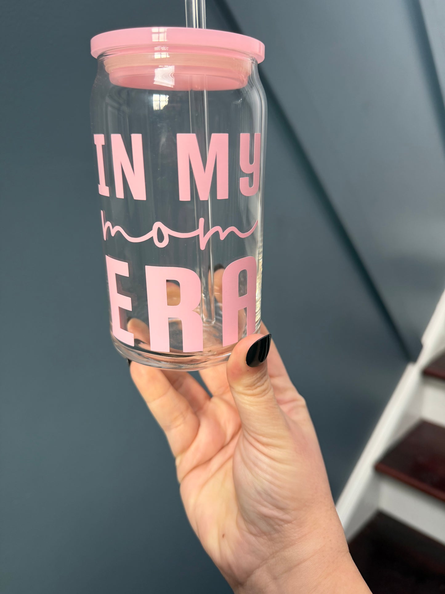 In My Mom Era, 16oz Glass Cup