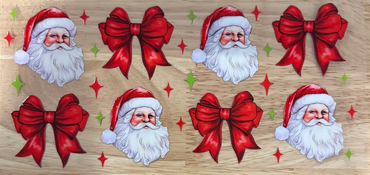 Santa & Bows UVDTF Wrap