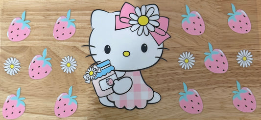 Strawberry Jam Hello Kitty UVDTF Wrap