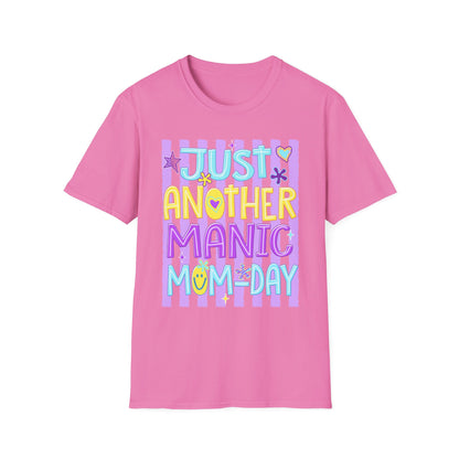Just Another Manic Mom-Day T-Shirt | Pastel Retro Mom Shirt