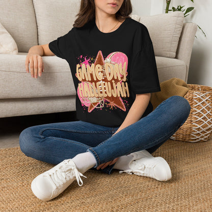 Game Day Hallelujah T-Shirt | Cheer Spirit Football Baseball