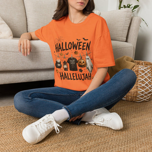 Halloween Hallelujah T-Shirt | Orange Halloween Graphic Tee