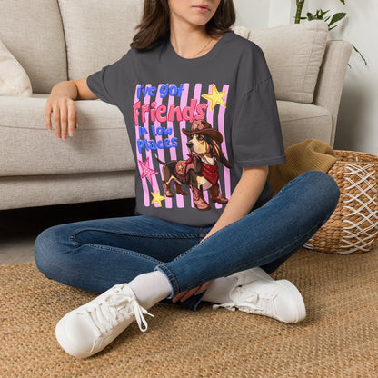 I’ve Got Friends In Low Places T-Shirt | Country Dog Cowboy Graphic