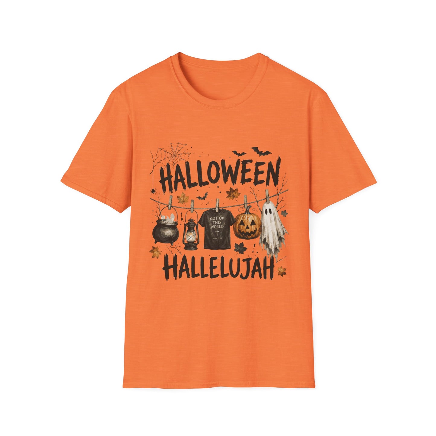 Halloween Hallelujah T-Shirt | Orange Halloween Graphic Tee