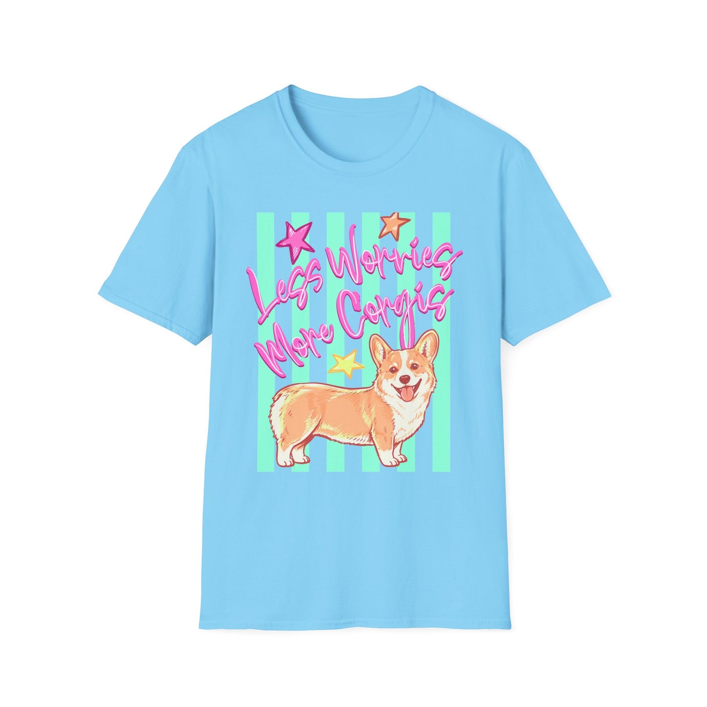 Less Worries More Corgis T-Shirt