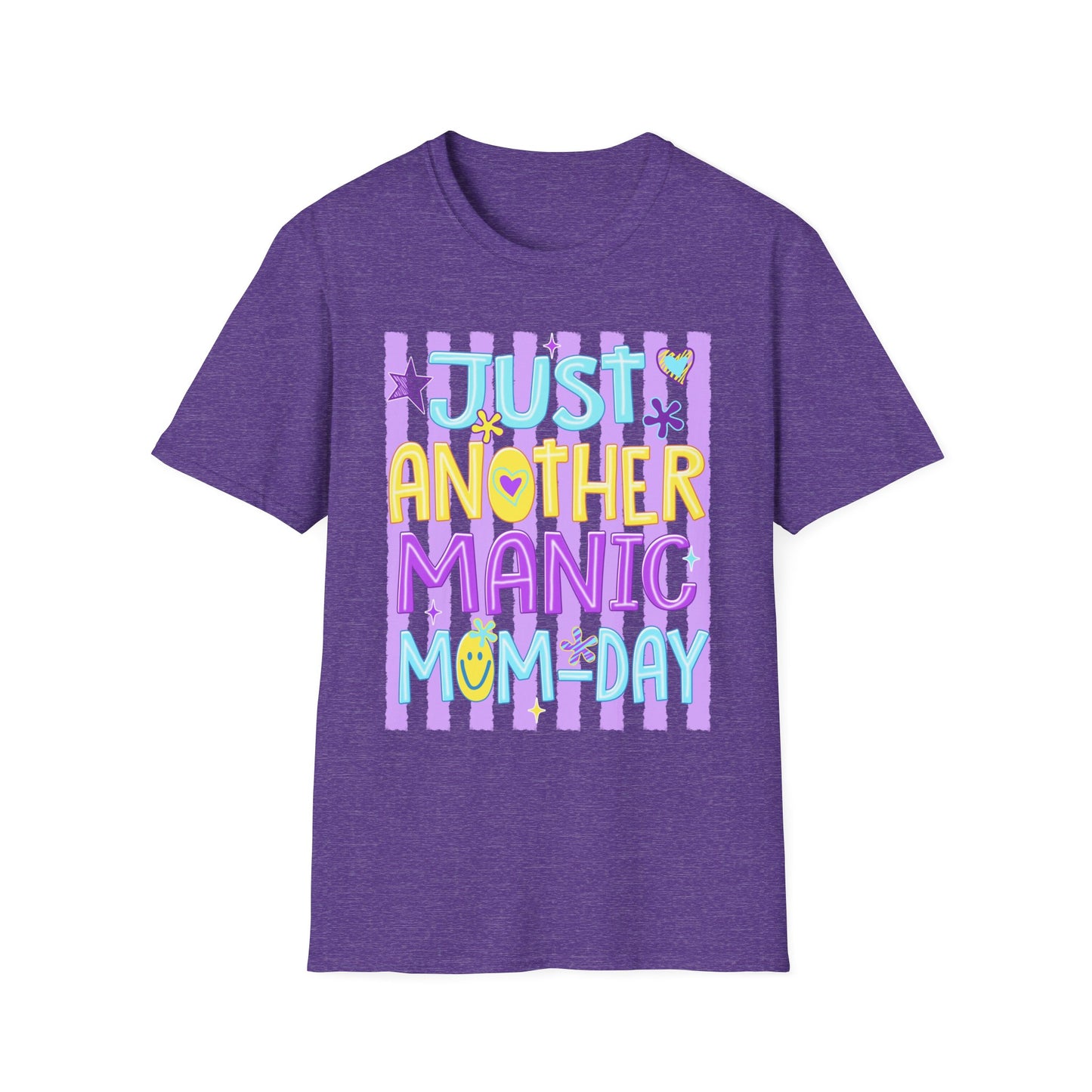Just Another Manic Mom-Day T-Shirt | Pastel Retro Mom Shirt