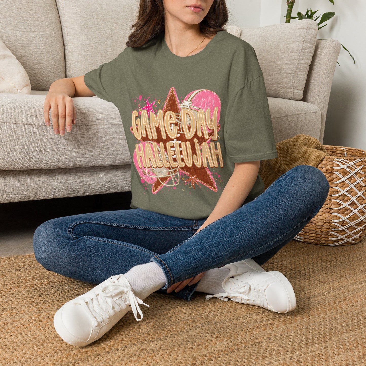 Game Day Hallelujah T-Shirt | Cheer Spirit Football Baseball