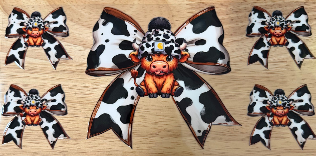 Highland Cow UVDTF Wrap