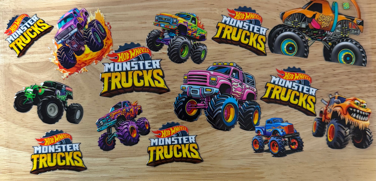 Monster Trucks UVDTF Wrap