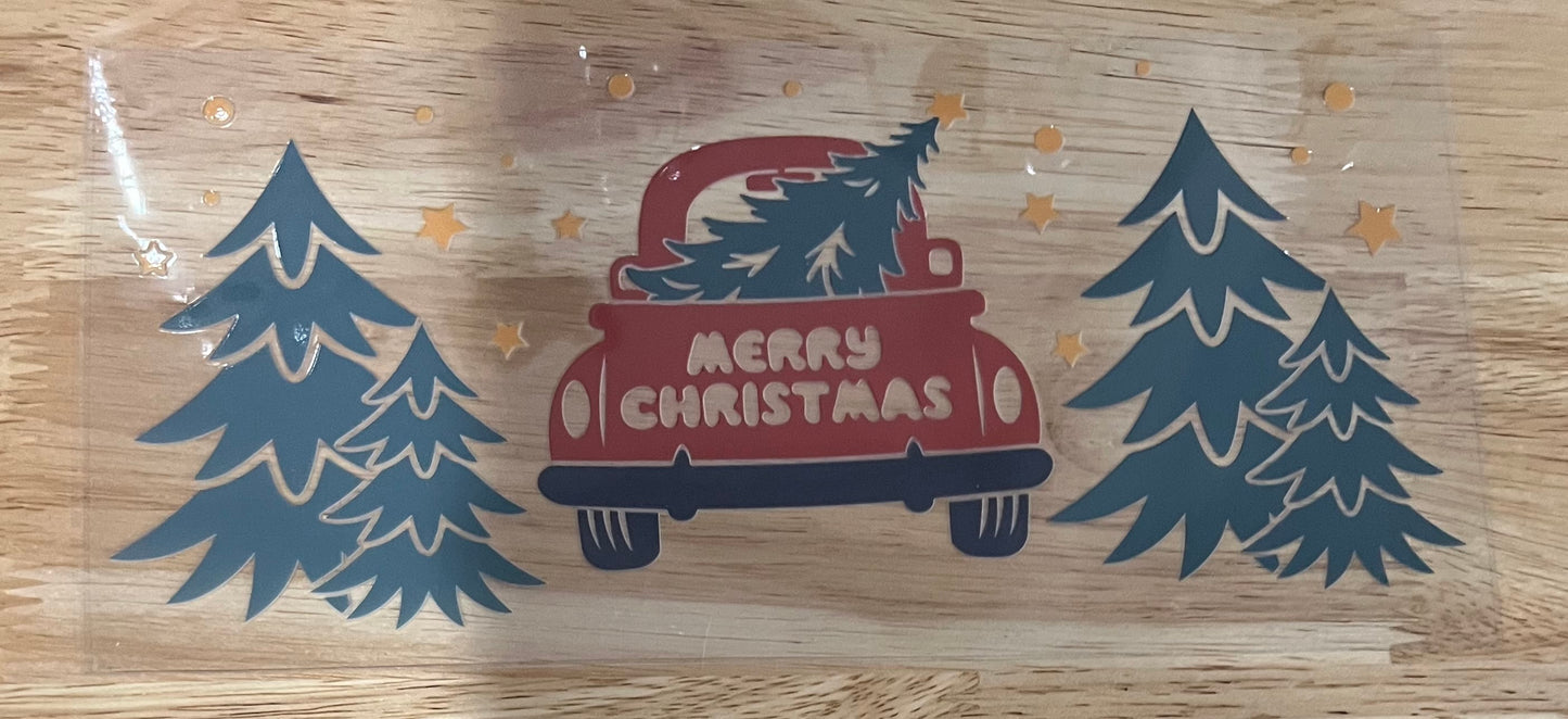 Merry Christmas Truck - Decal