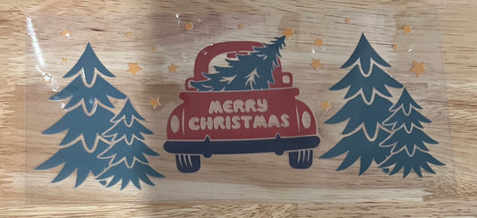 Merry Christmas Truck - Decal