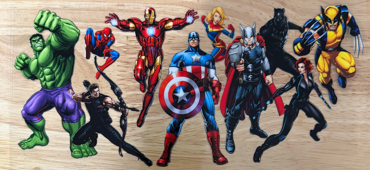 Superhero UVDTF Wrap